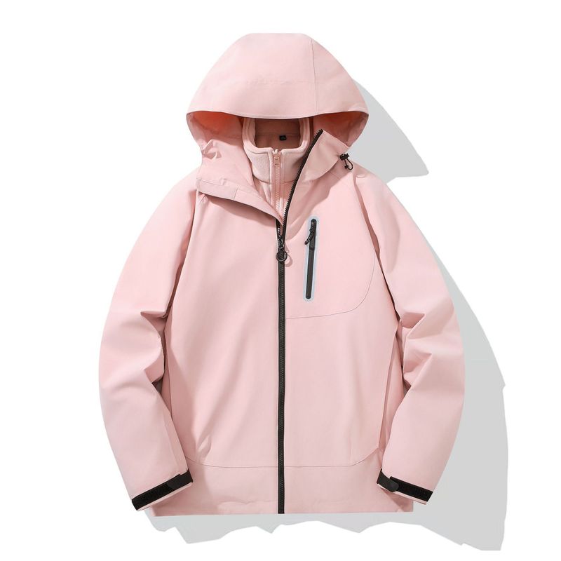 Herbst Winter Outdoor 3-in-1 Jacke für Damen und Herren, Winddicht, Wasserabweisend, Hochwertig, Vollversiegelt,_voghion.com