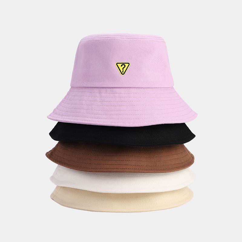 Νέα ετικέτα υφάσματος με ερωτηματικό, φαρδύ γείσο, γυναικείο καπέλο κουβά, πολυχρηστικό καπέλο ηλίου που δείχνει μικρό πρόσωπο, casual καπέλο νιπτήρα για άνδρες_voghion.com