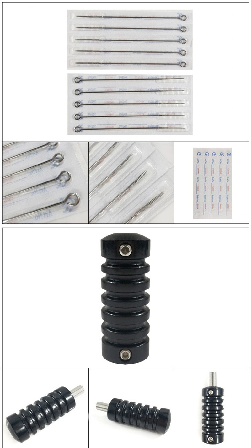 Ou Liang Silver Dragon Double Machine outils pour débutants ensemble complet d'équipement de tatouage_voghion.com