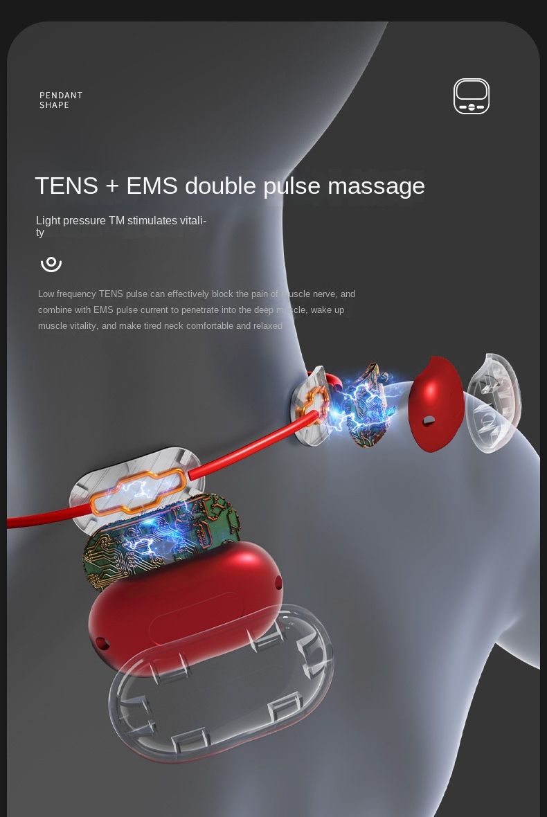 Smart hängenden Hals Halswirbel säule Massage gerät mit heißen Geldbörse Zehner Massage entspannen Linderung ems tragbare Schmerzen Oberschenkel Mini_voghion.com