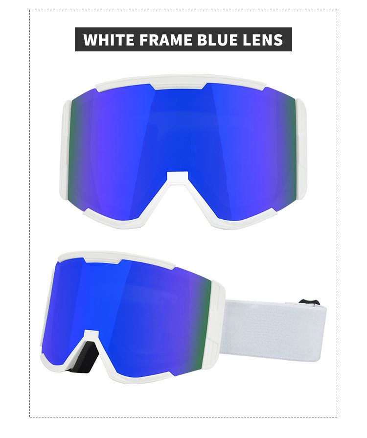 Suministros de esquí: Gafas de esquí, gafas de esquí para exteriores de alta definición, coloridas, resistentes al viento y a los rayos UV._voghion.com