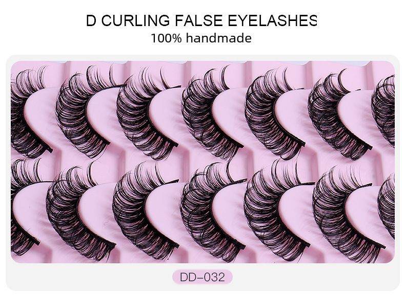 Iluhooldus/Meik/Kunstripsmed - 10 paari naturaalseid pikad kunstripsmeid, käsitsi valmistatud kvaliteetsest naaritsripsmetest_voghion.com