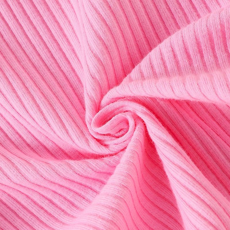 Pantaloni a zampa d'elefante multicolori a maniche lunghe a coste per mamma e bambini_voghion.com