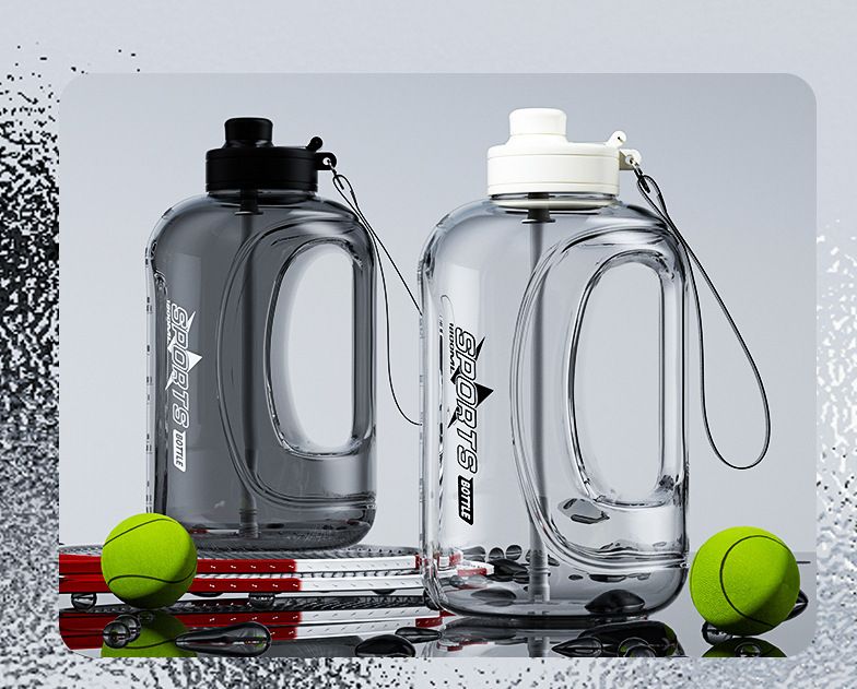 Large Capacity Plastic Summer Sports Fitness Ton Bucket Bottle Men Outdoor Portable High Temperature Resistant Water Cup_voghion.com