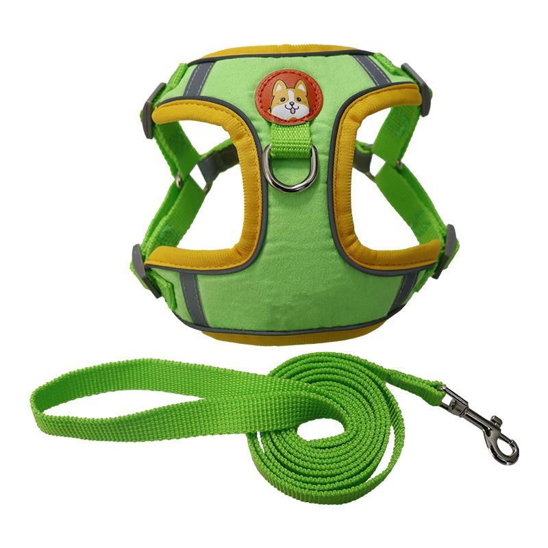 Anti-Escape Cat Chest Harness All-Season Breathable Pet Set Dog Walking Leash_voghion.com