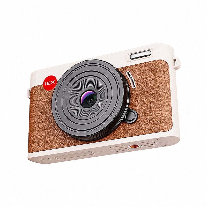 Nuova fotocamera digitale CCD con doppio touchscreen per studenti domestici, fotografia e video HD all'aperto_voghion.com