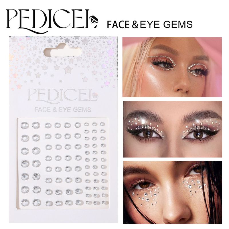 Helovinas Edm elektroninės muzikos festivalis Veido lipdukai Antakių lipdukai Deimantų derva Deimantų karnavalas Deimantiniai lipdukai Kaukės veido dekoravimas_voghion.com