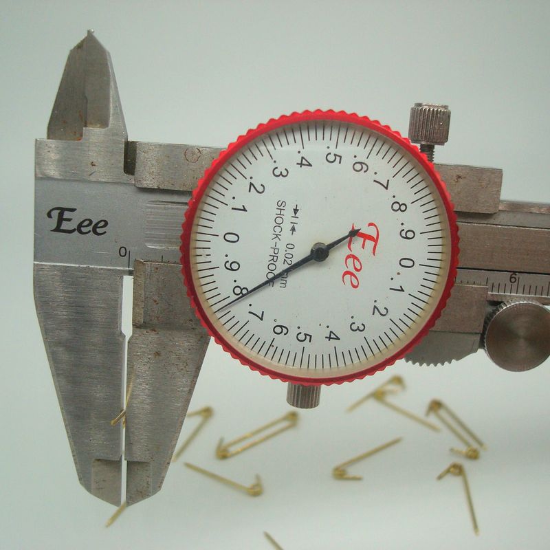 Kupferfeder, mehrere Spezifikationen, 0,8 × 7 mm bis 60 mm, Sicherheitsnadeln, Brosche, DIY-Schmuckzubehör_voghion.com