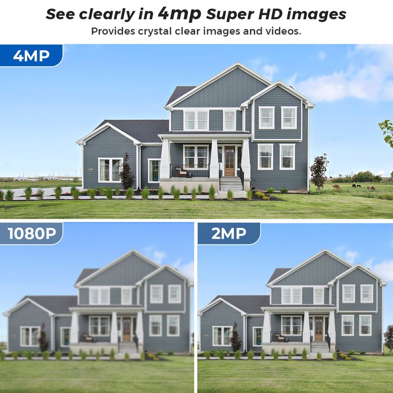 Solar Security Camera WiFi Outdoor - PTZ 360° View Low Power Consumption Rechargeable Battery Weatherproof Night Vision Motion Detection_voghion.com