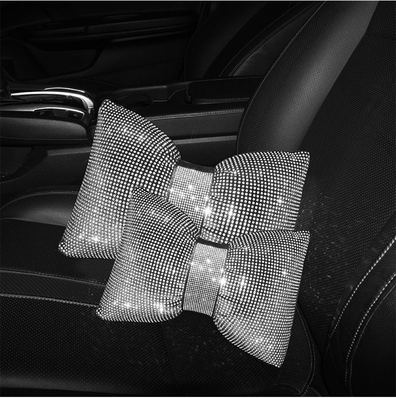 Automotive Products, Neck Protection Pillows, And Pillows For Women. Multi Colored Full Diamond Car Headrests, Lumbar_voghion.com