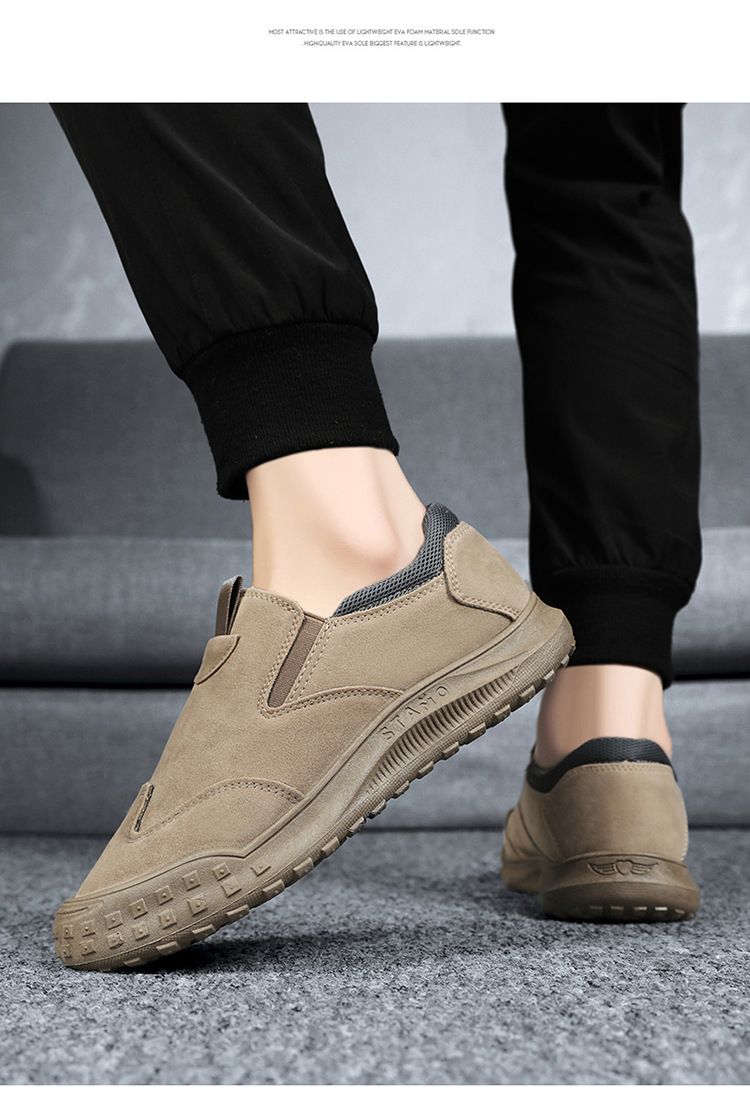 Kolumb Arbeitsschutzschuhe für Herren – Sommer-Highlight 2025 – Wasserdichte, niedrige Lederstiefel für Herren – Rutschfeste Freizeit- und Arbeitsschuhe_voghion.com