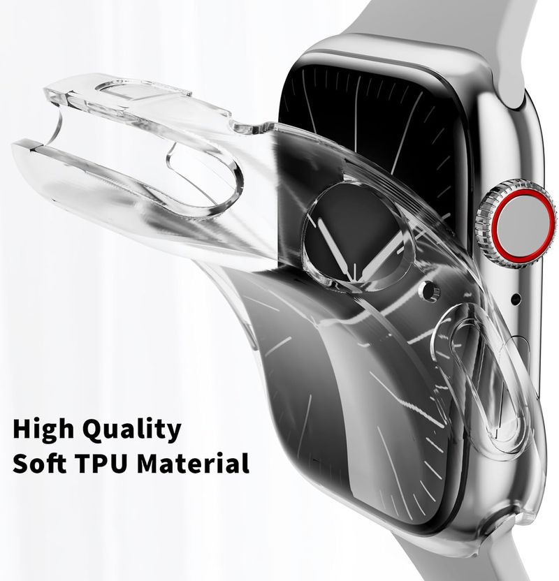 Case For IWatch 42mm 46mm 41mm 45mm 40mm 44mm Screen Protector Cover Soft TPU Bumper For IWatch Series 10/9/8/7/6/5/4/SE_voghion.com