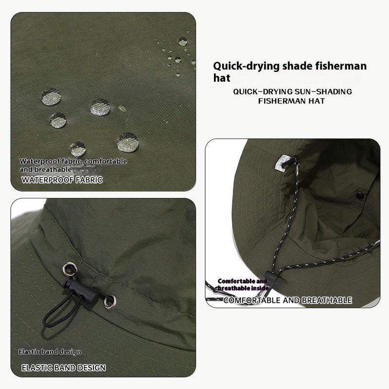 Aufbewahrungstasche Hut Kinder Modischer Sommer Schnelltrocknender Fischerhut Wasserdichter Bergsteigerhut Für Den Außenbereich Herren Sonnenschutzhut_voghion.com