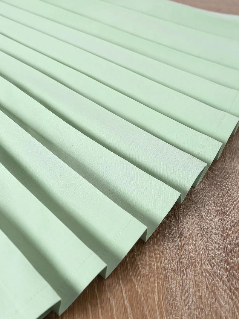 Robe bustier à volants pour fille, couleur unie – 100 % polyester, robe de princesse d'été de classe A pour les 3 à 8 ans (100 à 140 cm)_voghion.com