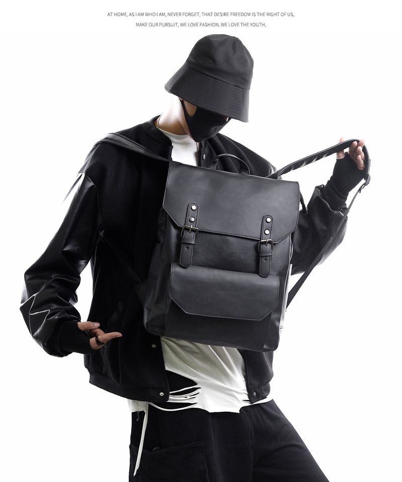 Fashionable Men's And Women's Backpacks Made Of Crazy Horse Leather, Trendy And Large Capacity, Simple Travel Backpack_voghion.com