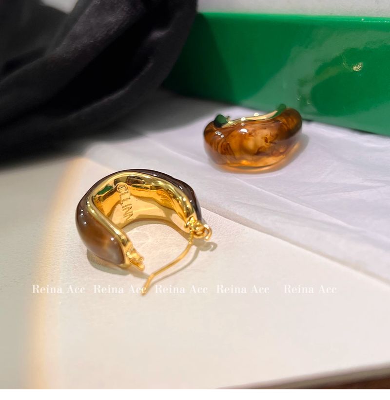Maillard and Brown 2024 New Unique Design Sense High end Ring Earrings Light Luxury Summer_voghion.com
