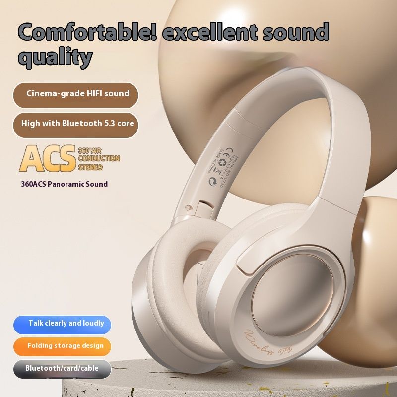 New Head mounted Bluetooth with High Appearance, Gaming, Music, Long Battery Life, Mobile Wireless , Universal_voghion.com