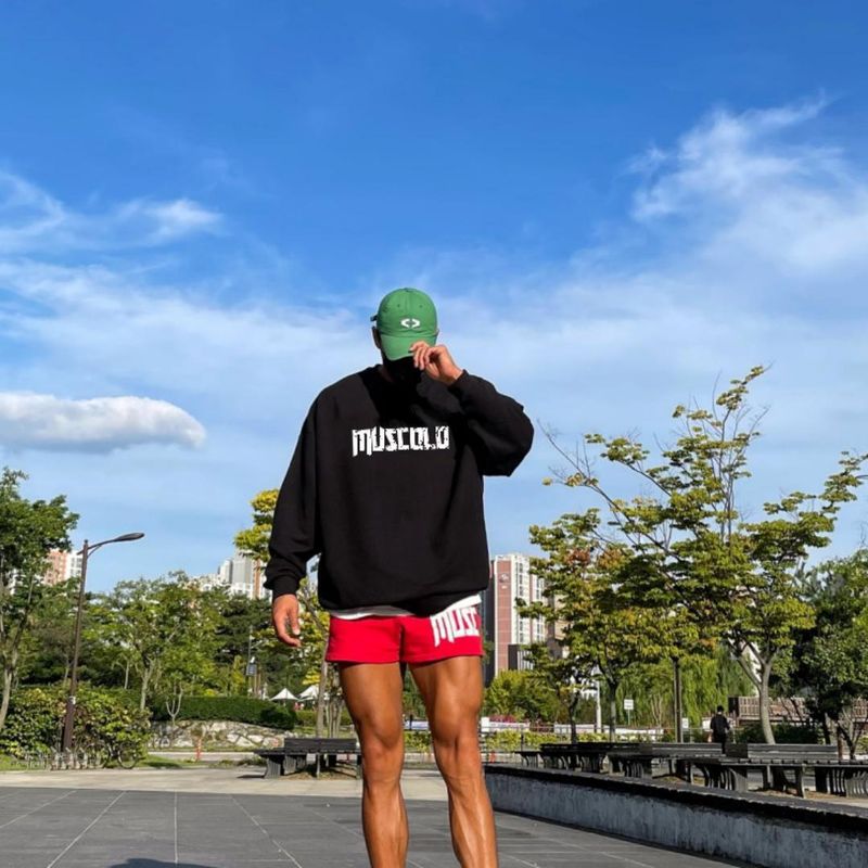 Sonbahar ve Kış Yuvarlak Yaka Fitness Koşu Antrenmanı, Uzun Kollu Alt Gömlek, Brother Pamuklu Spor Sweatshirt, Erkek_voghion.com