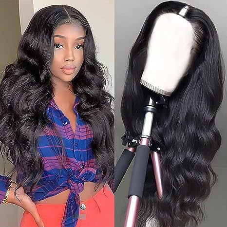 V Part Wigs Body Wave Real Hair V Shaped Wigs Wigs_voghion.com