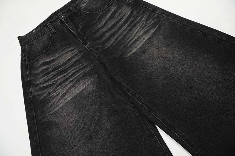 Unisex Vintage Washed Jeans – Retro Loose Fit Wide-Leg Denim Pants With Cat Whisker & Blade Wash (S-XXL, Multiple Washes)_voghion.com