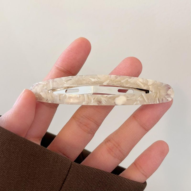 Temperament Blogger Empfiehlt Französisch Retro Oval Essigsäure Pony Clip Mädchen Bb Clip Haar Clip Gebrochen Haar Ein-Wort Clip Haar Clip_voghion.com