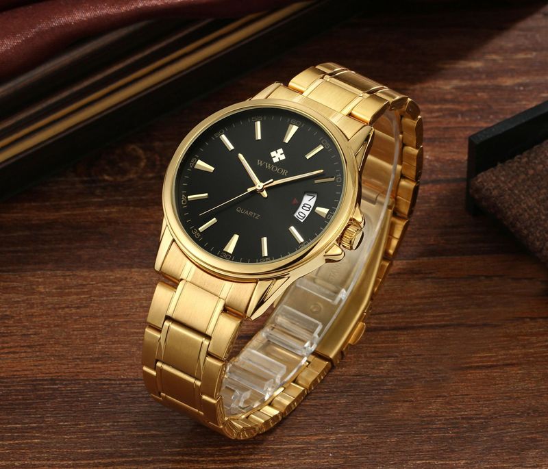 Men's Classic Business Quartz Watch With Date Display, Stainless Steel Band, Water Resistant Casual Wristwatch For Men Men's Watch_voghion.com
