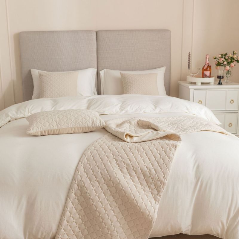 Semplice modello olandese in velluto ultrasonico a rombi per hotel, hotel, casa, letto, asciugamano, bandiera_voghion.com
