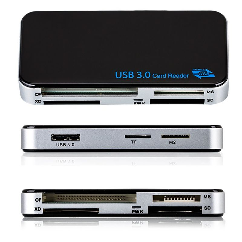 Xinweiqing Speicher Hochgeschwindigkeitsübertragung Multifunktionaler Hot Swap All-in-1 Mini MS CF M2 Exnal Kartenleser für_voghion.com