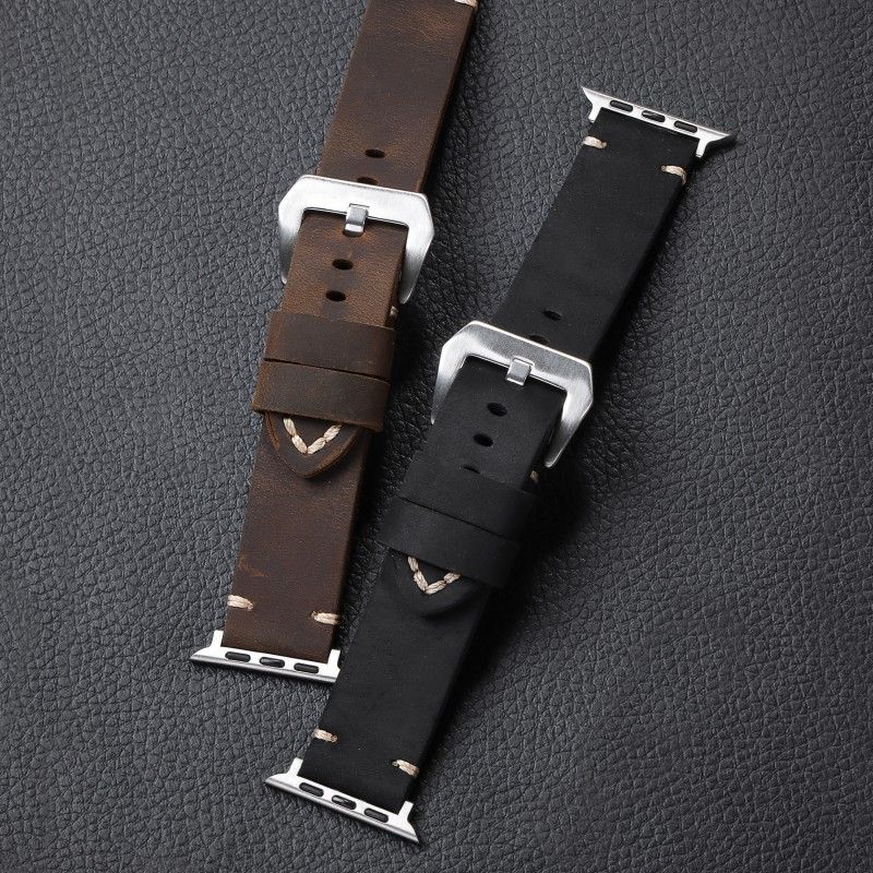 Geeignet für Apple Watch DIY Rindsleder-Uhrenarmband (Spezifikation: 38/40/41/42/44/45/49) mm_voghion.com