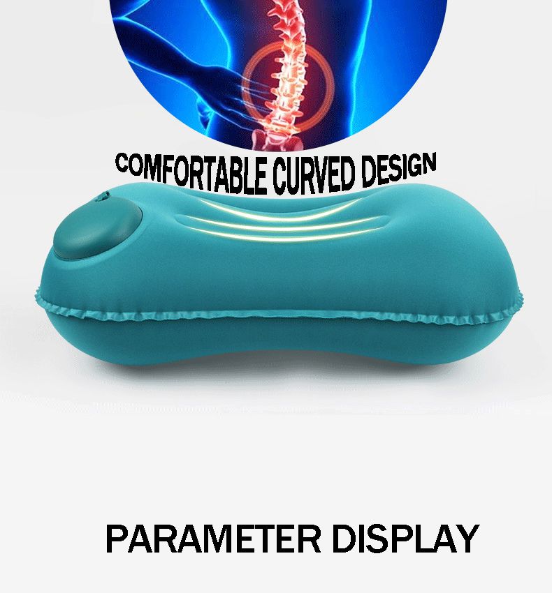 Camping Iatable Aircraft Car Folding Portable Travel Waist Pillow Neck Cushion Office Supplies_voghion.com