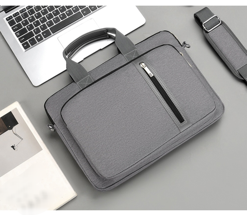 Taška na počítač odolná proti seismice Přenosná taška na notebook Business na jedno rameno 14/15,6/17,3 palce s vnitřní vložkou taška na veřejné dokumenty_voghion.com