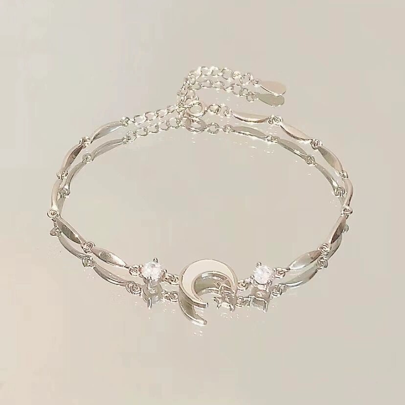 Cherry Blossom Bow Bracelet, Small Luxury, High end Pink Zirconia Stone, Clear and Cold Feeling, Best Friend Handicraft,_voghion.com