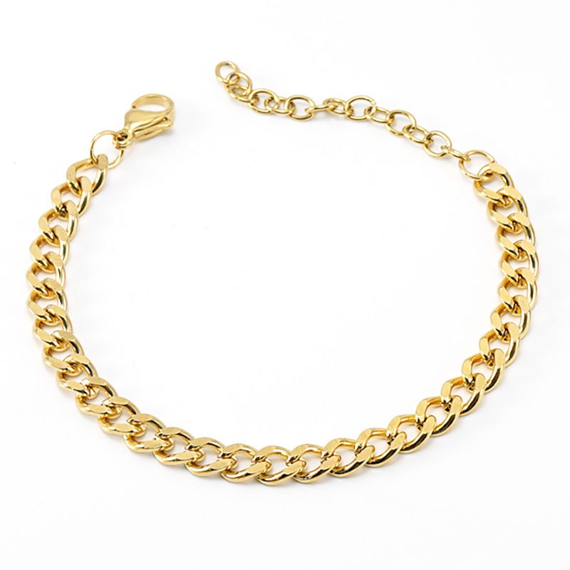 Roestvrijstalen Cubaanse persoonlijkheid Hip-Hop Titanium Stalen Armband Ketting Sieradenketting_voghion.com