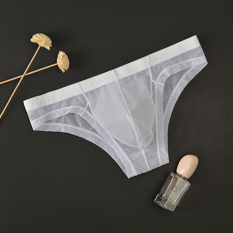 Junyou Herenondergoed Mesh Transparante Slips Dunne Herenzak Sexy Ademende Zomershorts voor Jonge Mannen_voghion.com