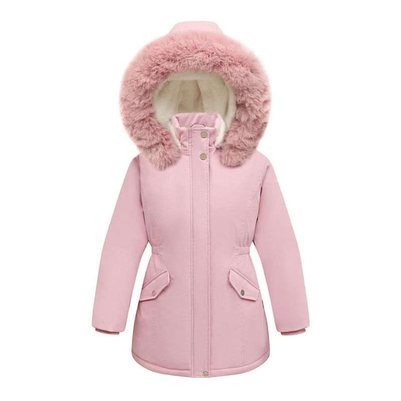 Giacca in cotone per bambine 2025 Nuovo ed elegante abbigliamento invernale per bambini Cappotto a tre strati di media lunghezza per bambine Caldo invernale per bambini_voghion.com