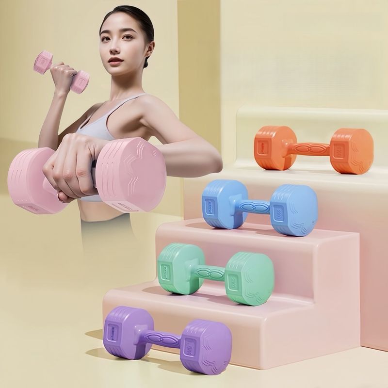 New Wom Fitness Home Exercise Eco-fridly Childr's Yoga Kettlebell Style Weight Loss Small Colorful Dumbbells For_voghion.com