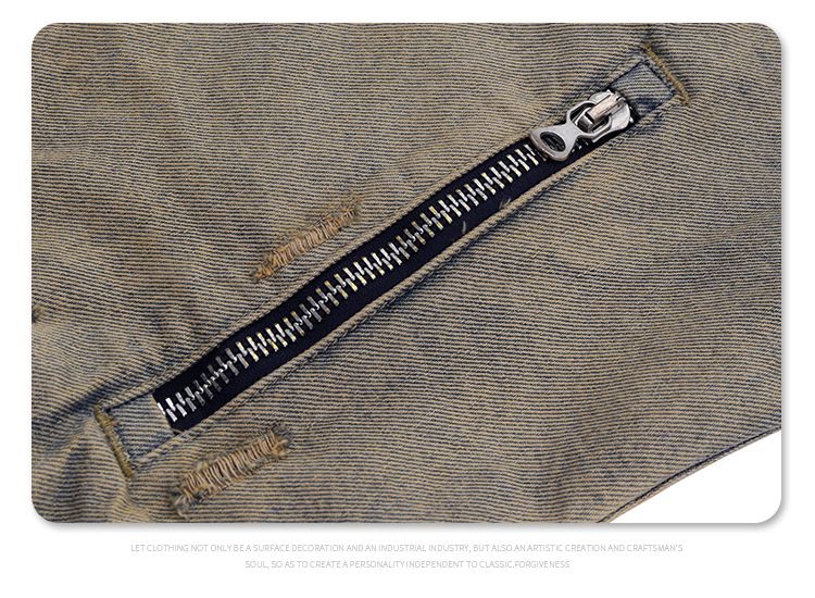Männerkleeder Hierscht a Wanter 2024 Nei Produkter Schwéier Wäsch Al Beschiedegt Reißverschluss Casual Retro Jeansjacket Moud Männer_voghion.com