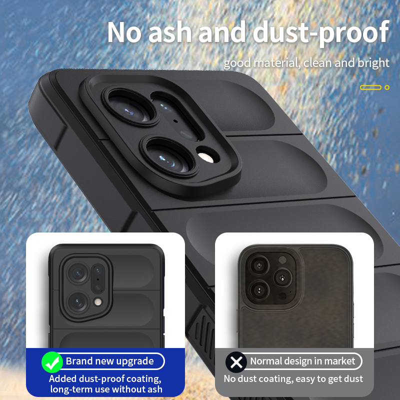 Armure Airbag Down Jacket Housse de protection pour Oppo A76 Find X5 Pro Lite Realme 9i 9 Pro Plus Housse de téléphone résistante antichoc_voghion.com