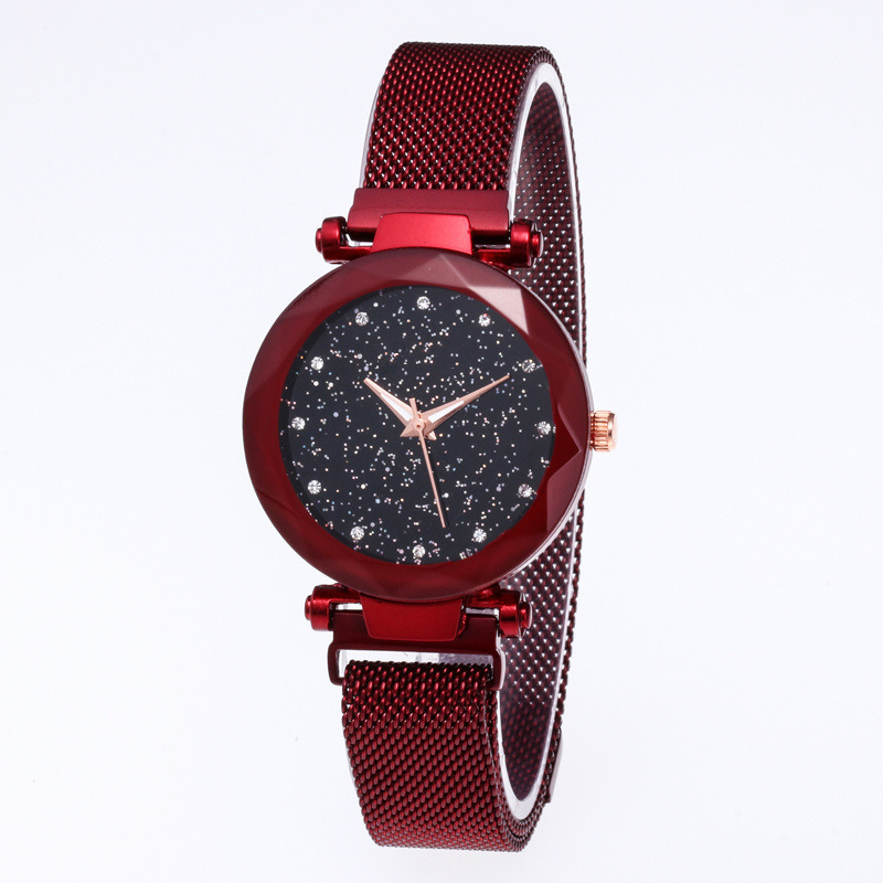 Magnete in pietra esplosiva regalo in due pezzi orologio da polso da polso micro-business modelli di drenaggio orologio al quarzo da donna con strass_voghion.com