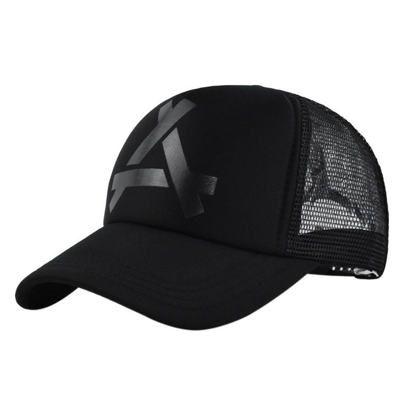 Gorra de béisbol transpirable de verano con estampado de esponja y serigrafía de pico de pato, gorra de malla_voghion.com
