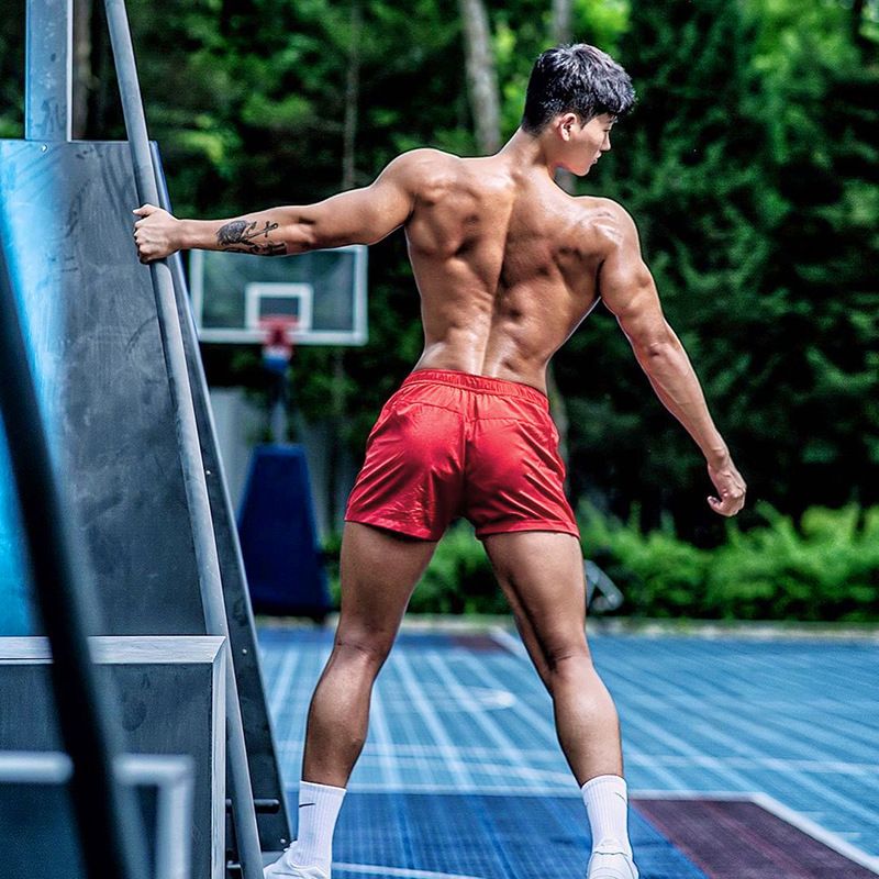 Pantalones cortos deportivos de secado rápido para hombre, de cuatro lados, finos, ultraligeros y transpirables, talla grande._voghion.com