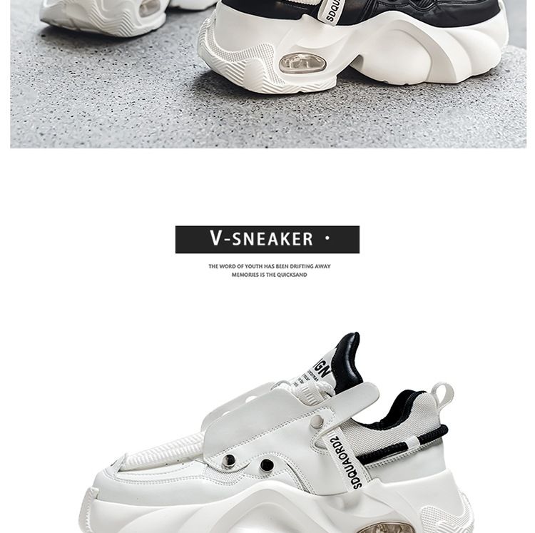 Fritidsidrottsskor för män Tennisarbete Promenadskor Träning Chunky Fashion Sneakers för män_voghion.com