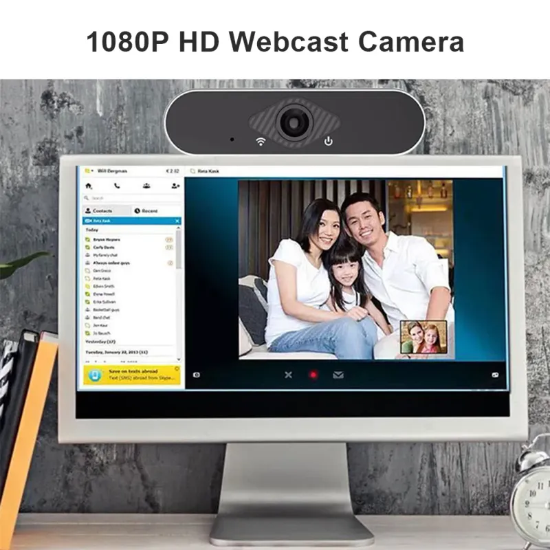 HH-USB25 Webcamera 2MP Full HD 1080P Webcameracamera met ingebouwde microfoon voor transmissie van videoconferenties_voghion.com