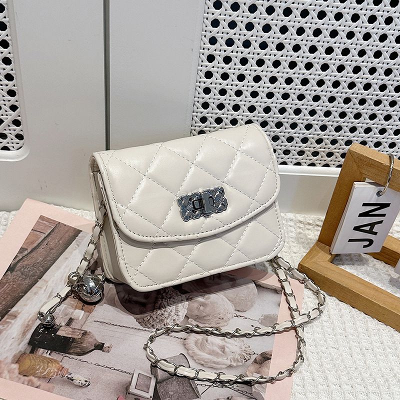 Borsa a tracolla trapuntata con catena per donna, primavera estate 2024, nuova moda, di alta qualità, stile Ins, versatile, mini borsa quadrata_voghion.com