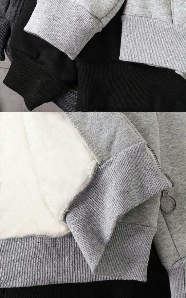 Kolumb Fleece Jacket Zipper Cardigan Unisex Spring/summer Cardigan Jacket Sweatshirt Loose Casual_voghion.com