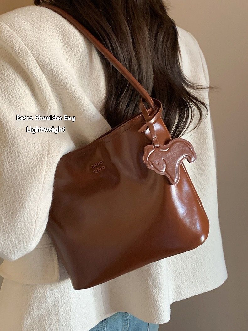 Nanfeng Chio2nd Pony Maple Candy Pocket Tote Borsa a tracolla piccola da ufficio per donna_voghion.com