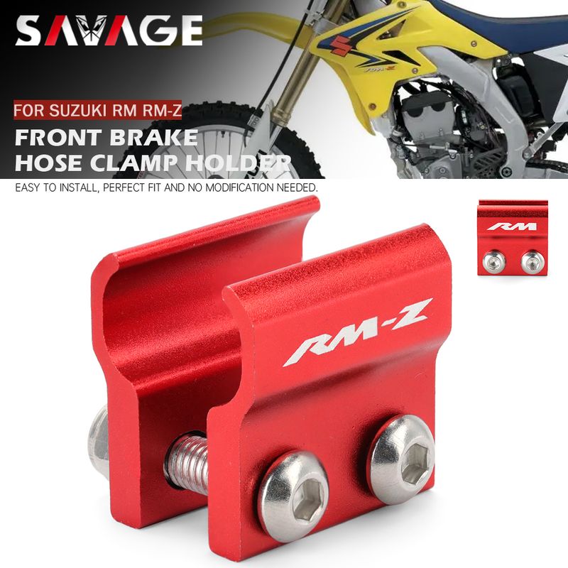 Per SUZUKI RM RM-Z 450 250 125 Fascetta tubo freno anteriore Supporto accessori moto Guida cavo RM250 RMZ250 RMZ450_voghion.com