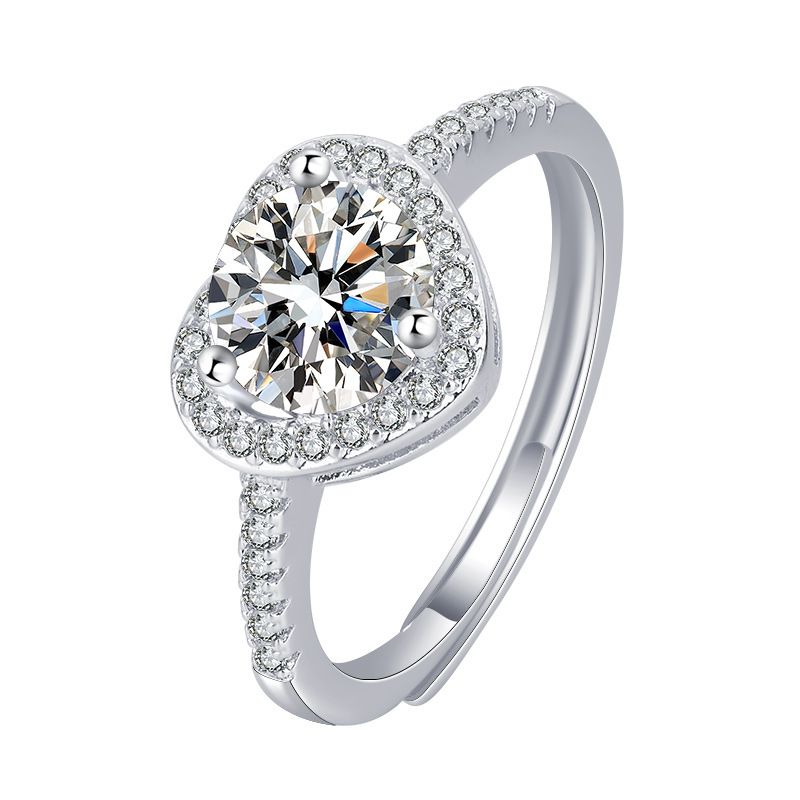 Kwai Online Live Broadcast Liebe Design Silber Halskette Imitieren D Farbe Moissanite Weibliche Anhänger_voghion.com