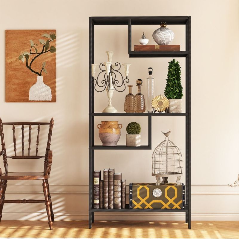Scaffali moderni in metallo con scomparti e gambe, scaffale per libri, per riporre gli scaffali, organizer per camera da letto, indipendente, soggiorno, 4 con_voghion.com