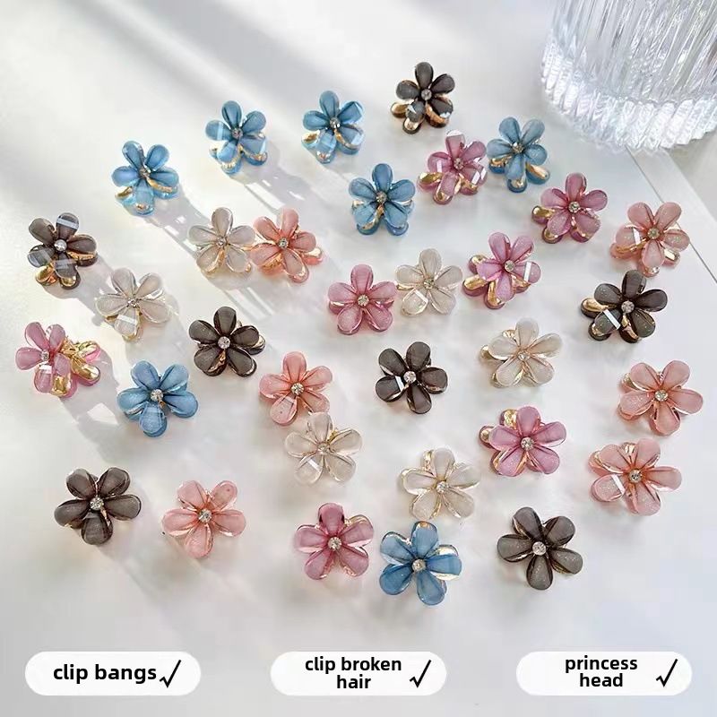 Mini horquilla de verano para mujer, accesorio para el cabello con flequillo roto de tamaño pequeño, ideal para celebridades de Internet (2023)_voghion.com